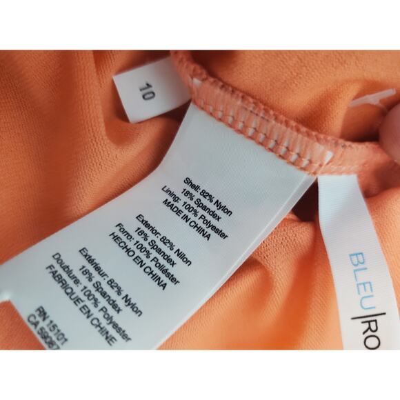 Bleu Rod Beattie Colorful Abstract Print One Piece Swimsuit, NWT, Size 10 - Picture 6 of 6